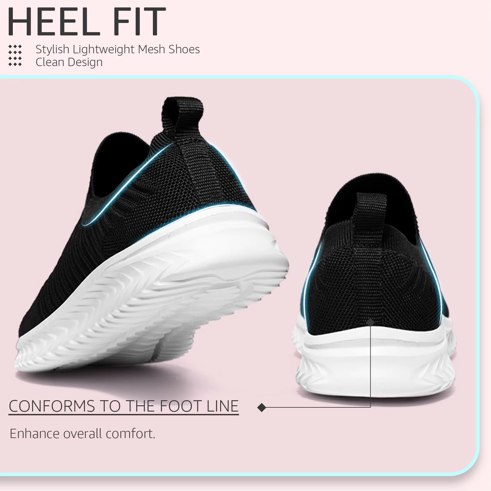Women'S Running Shoes Women'S Lightweight Slip on Walking Running Shoes Athletic Sneakers