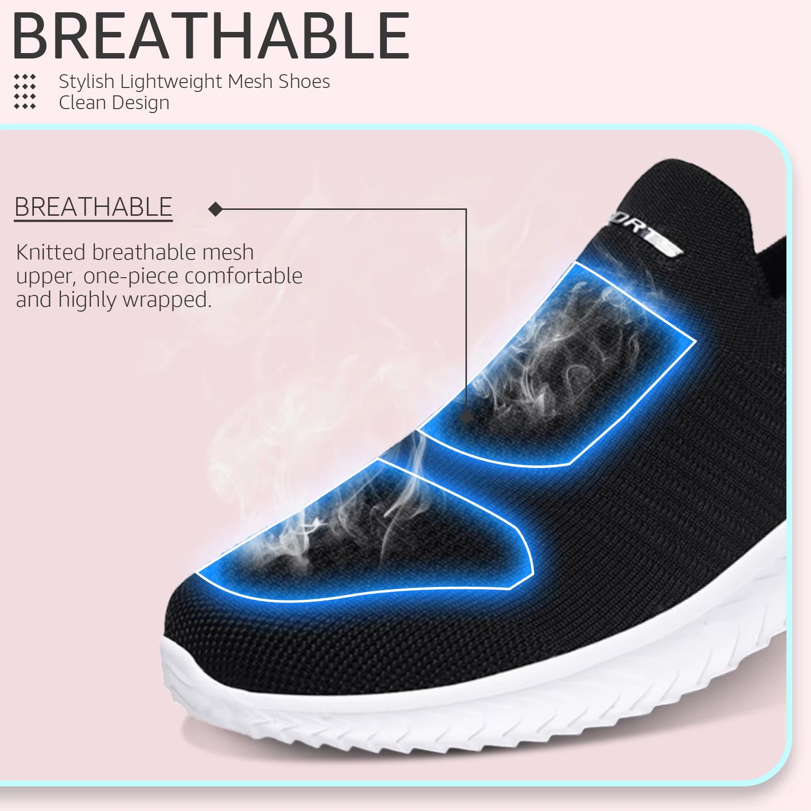 Women'S Running Shoes Women'S Lightweight Slip on Walking Running Shoes Athletic Sneakers