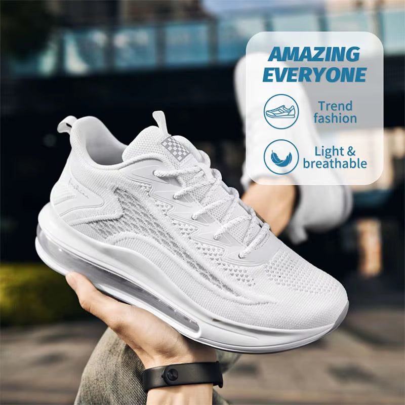 Men'S Air Running Shoes, Tennis Walking Shoes, Breathable and Non Slip Running Shoes